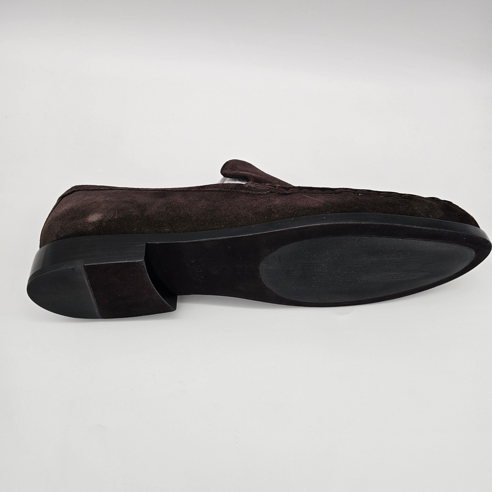 Vince Men's Miles Suede Moccasin-style Loafer Slip on Shoes Cocoa Brown 9.5 M - Picture 4 of 8